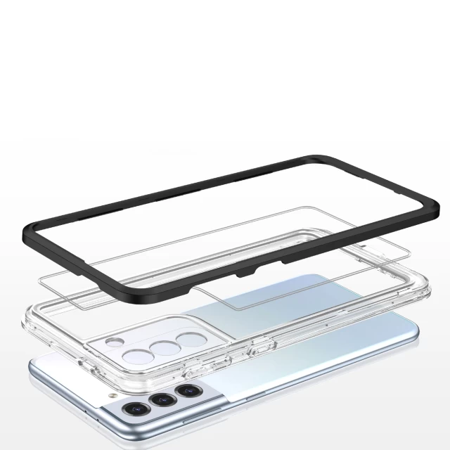 Чохол HRT Clear 3in1 Case для Samsung Galaxy S21 Plus 5G Black (9145576242841)