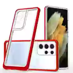 Чохол HRT Clear 3in1 Case для Samsung Galaxy S22 Ultra Red (9145576243046)
