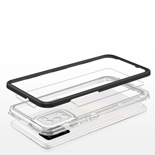 Чохол HRT Clear 3in1 Case для Samsung Galaxy A03s (166) Black (9145576243053)