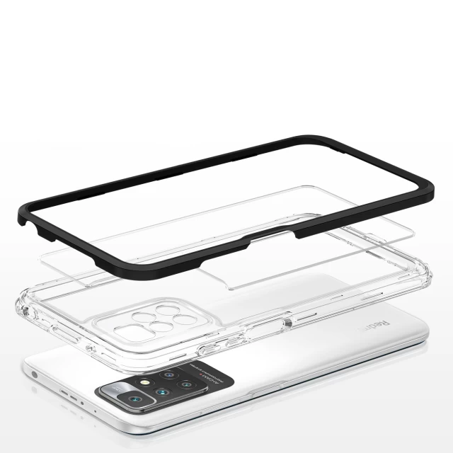 Чехол HRT Clear 3in1 Case для Xiaomi Redmi 10 Black (9145576243084)