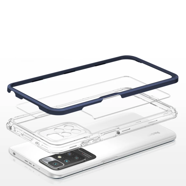 Чохол HRT Clear 3in1 Case для Xiaomi Redmi 10 Blue (9145576243091)