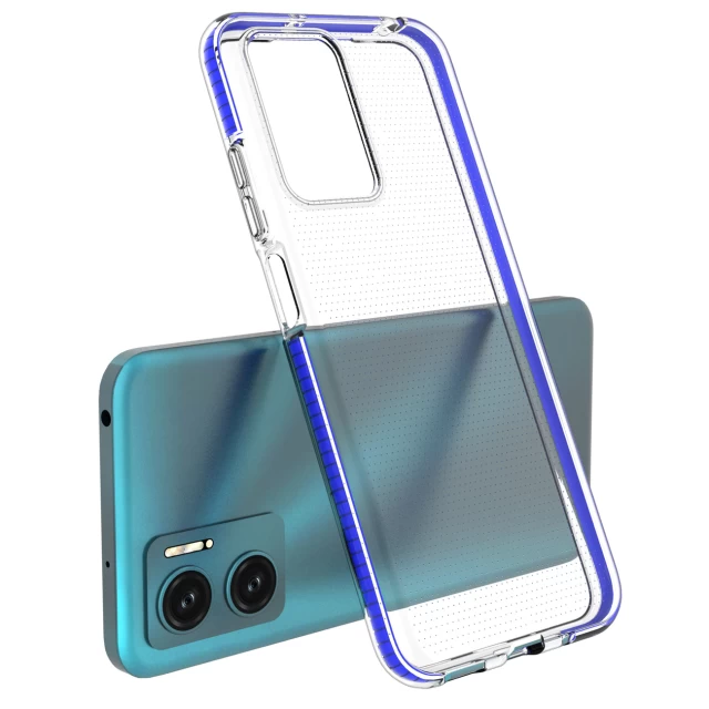 Чехол HRT Spring Case для Xiaomi Redmi 10 Transparent Dark Blue (9145576244135)