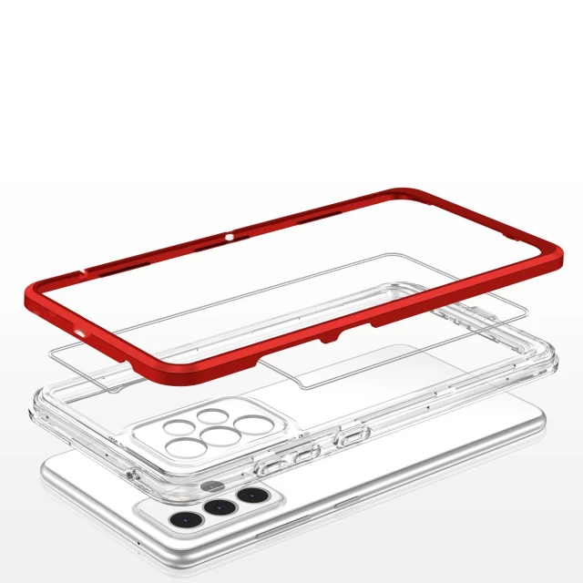 Чехол HRT Clear 3in1 Case для Samsung Galaxy A13 5G Red (9145576244449)