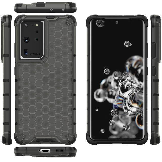 Чохол HRT Honeycomb для Samsung Galaxy S22 Ultra Black (9145576244876)