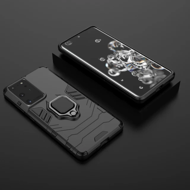 Чехол HRT Ring Armor для Samsung Galaxy S22 Ultra Black (9145576245088)
