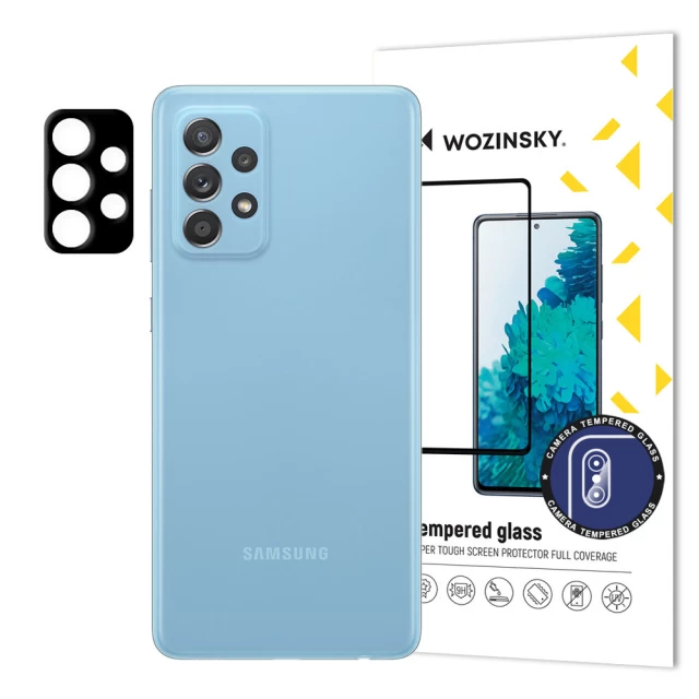 Защитное стекло Wozinsky Tempered Glass 9H для камери Samsung Galaxy A52 5G Black (9145576248218)