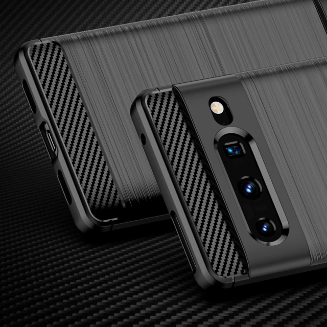 Чохол HRT Carbon Case для Google Pixel 7 Pro Black (9145576249192)