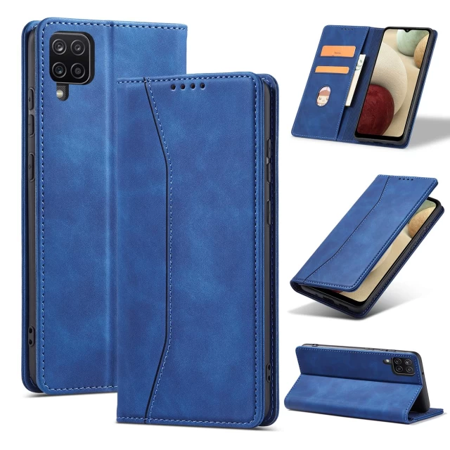 Чехол-книжка HRT Magnet Fancy Case для Samsung Galaxy A12 5G Blue (9145576249673)