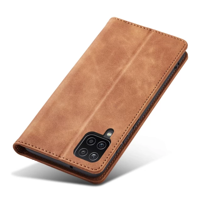 Чохол-книжка HRT Magnet Fancy Case для Samsung Galaxy A12 5G Brown (9145576249680)