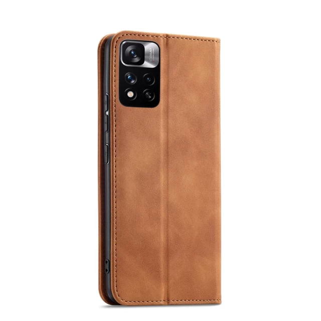 Чехол-книжка HRT Magnet Fancy Case для Xiaomi Redmi Note 11 Pro Brown (9145576249888)