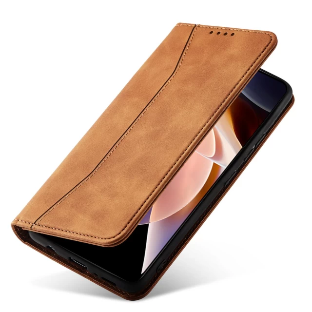 Чохол-книжка HRT Magnet Fancy Case для Xiaomi Redmi Note 11 Pro Brown (9145576249888)