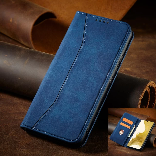 Чехол-книжка HRT Magnet Fancy Case для Samsung Galaxy S22 Blue (9145576249918)