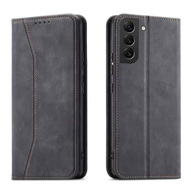 Чехол-книжка HRT Magnet Fancy Case для Samsung Galaxy S22 Plus Black (9145576249949)