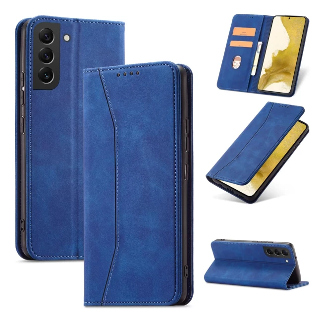 Чехол-книжка HRT Magnet Fancy Case для Samsung Galaxy S22 Plus Blue (9145576249956)