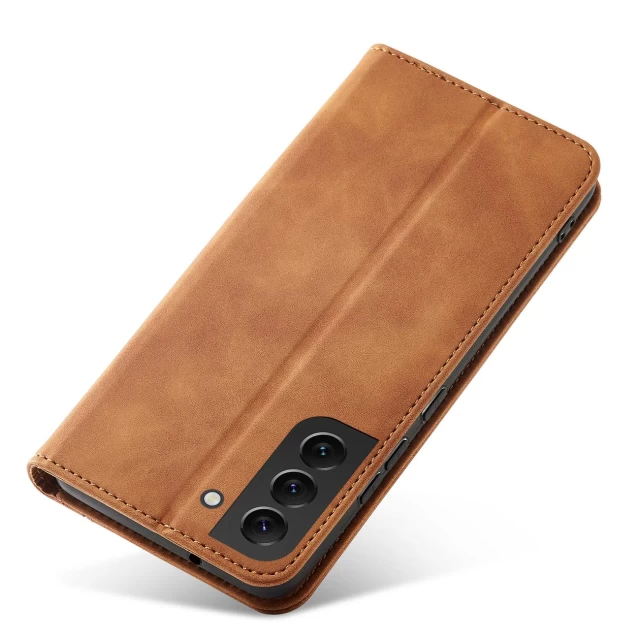 Чехол-книжка HRT Magnet Fancy Case для Samsung Galaxy S22 Plus Brown (9145576249963)