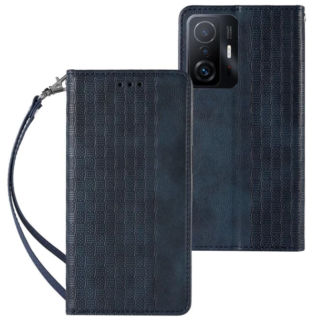 Чехол-книжка HRT Magnet Strap Case для Xiaomi Redmi Note 11 Pro Blue (9145576250556)