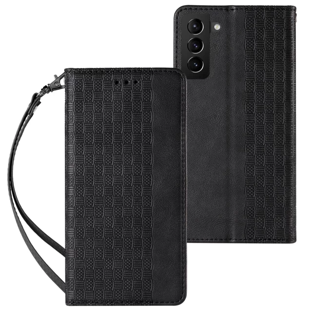 Чохол-книжка HRT Magnet Strap Case для Samsung Galaxy S22 Black (9145576250587)