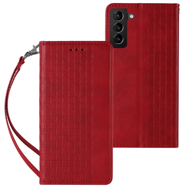 Чехол-книжка HRT Magnet Strap Case для Samsung Galaxy S22 Red (9145576250617)