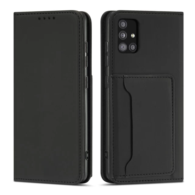 Чехол-книжка HRT Magnet Card Case для Samsung Galaxy A12 5G Black (9145576251027)