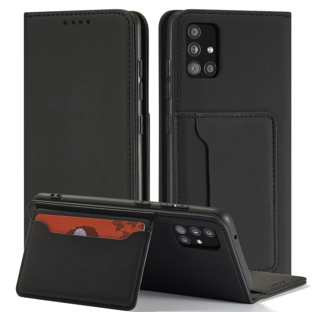 Чехол-книжка HRT Magnet Card Case для Samsung Galaxy A12 5G Black (9145576251027)