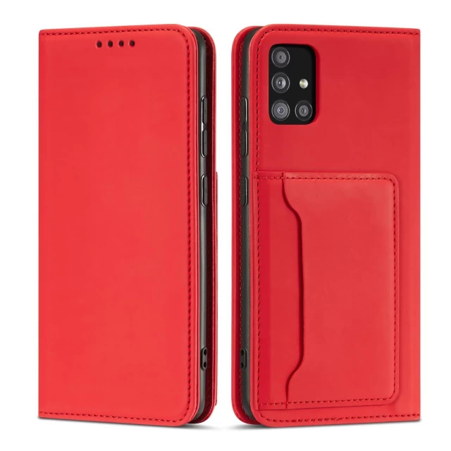 Чехол-книжка HRT Magnet Card Case для Samsung Galaxy A12 5G Red (9145576251058)