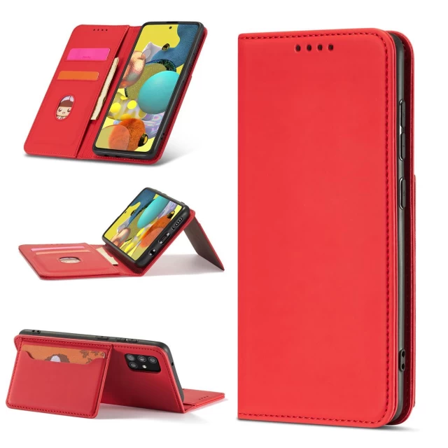 Чохол-книжка HRT Magnet Card Case для Xiaomi Redmi Note 11 Red (9145576251218)