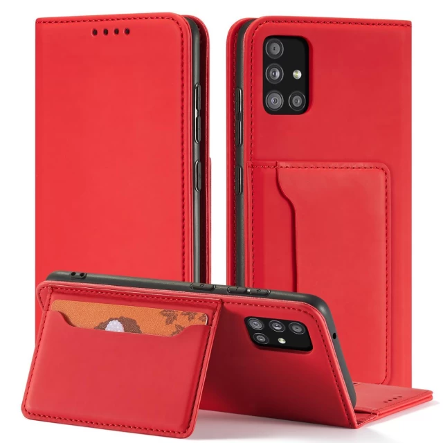 Чохол-книжка HRT Magnet Card Case для Xiaomi Redmi Note 11 Red (9145576251218)