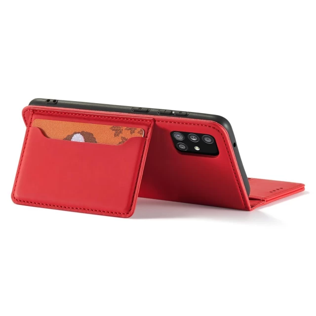 Чехол-книжка HRT Magnet Card Case для Xiaomi Redmi Note 11 Red (9145576251218)