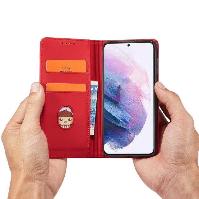Чехол-книжка HRT Magnet Card Case для Samsung Galaxy S22 Plus Red (9145576251331)