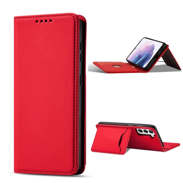 Чохол-книжка HRT Magnet Card Case для Samsung Galaxy S22 Plus Red (9145576251331)