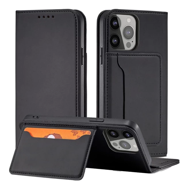 Чохол-книжка HRT Magnet Card Case для Samsung Galaxy S22 Ultra Black (9145576251348)