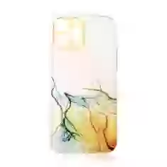 Чехол HRT Marble для Samsung Galaxy A12 5G Orange Marble (9145576251690)