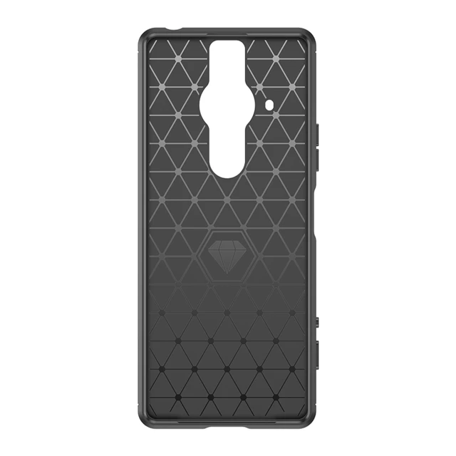 Чохол HRT Carbon Case для Sony Xperia Pro I Black (9145576255100)