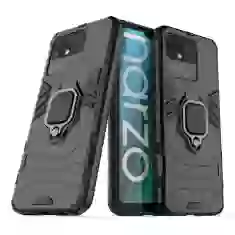 Чехол HRT Ring Armor для Realme Narzo 50A Black (9145576257104)