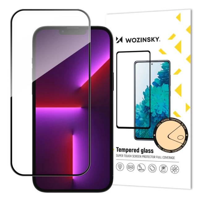 Защитное стекло Wozinsky Full Glue Case Friendly для iPhone 14 Pro Black (9145576258293)