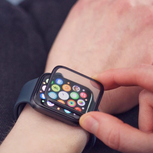Захисне скло Wozinsky Hybrid Glass для Apple Watch 4 | 5 | 6 | SE 40 mm Black (9145576261637)