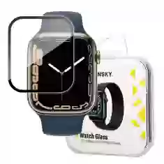 Защитное стекло Wozinsky Hybrid Glass для Apple Watch 7 | 8 41 mm Black (9145576261651)