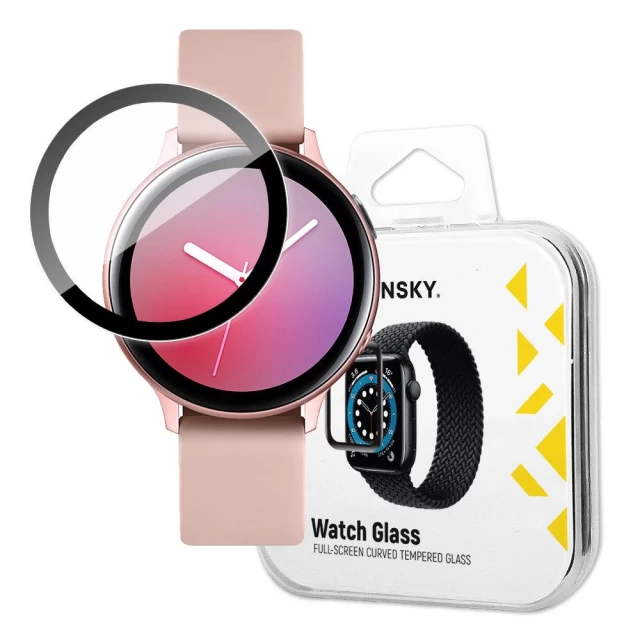 Защитное стекло Wozinsky Hybrid Glass для Samsung Galaxy Watch Active 2 44 mm Black (9145576261705)