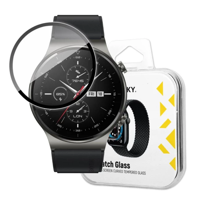 Захисне скло Wozinsky Hybrid Glass для Huawei Watch GT 2 46 mm Black (9145576261880)