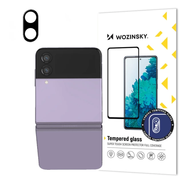 Захисне скло Wozinsky Tempered Glass 9H для камери Samsung Galaxy Flip4 (F721) Black (7426825370662)