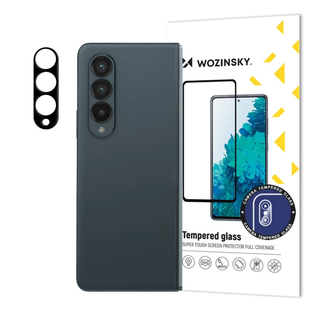 Захисне скло Wozinsky Tempered Glass 9H для камери Samsung Galaxy Fold4 (F936) Black (9145576263273)