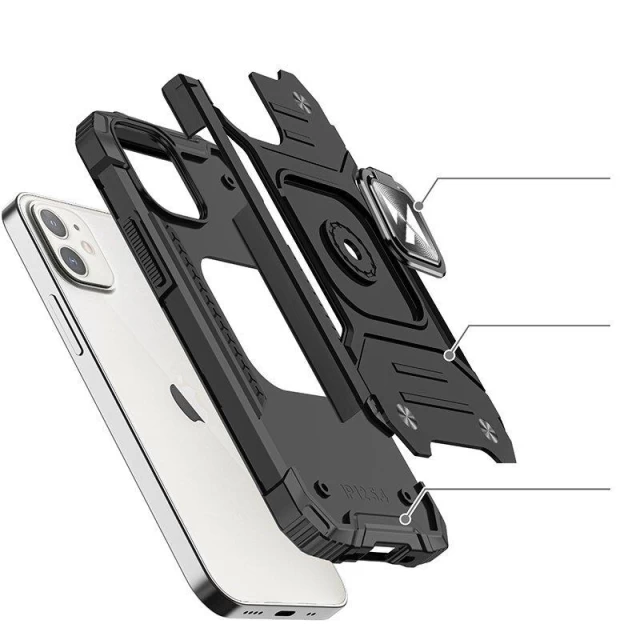 Чохол Wozinsky Ring Armor для iPhone 14 Black (9145576265451)