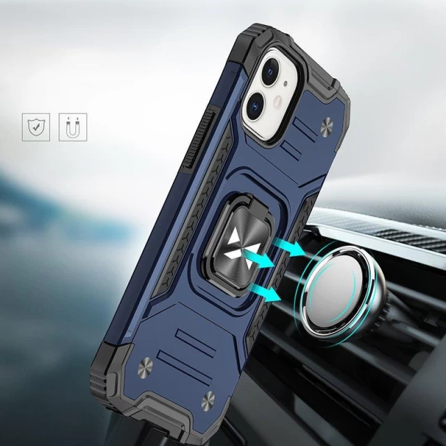 Чехол Wozinsky Ring Armor для iPhone 14 Blue (9145576265468)