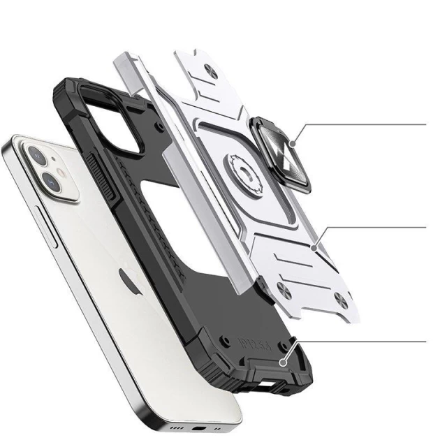 Чехол Wozinsky Ring Armor для iPhone 14 Silver (9145576265499)