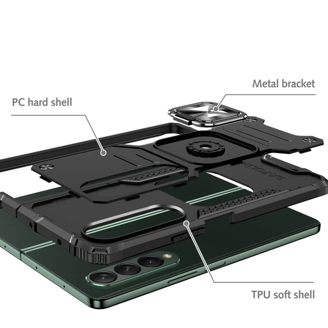 Чохол Wozinsky Ring Armor для Samsung Galaxy Fold4 (F936) Black (9145576265673)