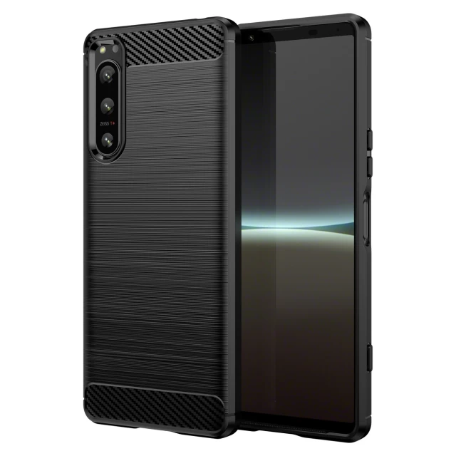 Чохол HRT Carbon Case для Sony Xperia 5 IV Black (9145576267400)