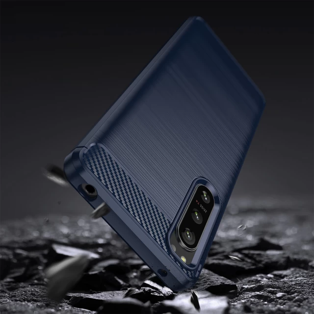 Чехол HRT Carbon Case для Sony Xperia 5 IV Black (9145576267400)