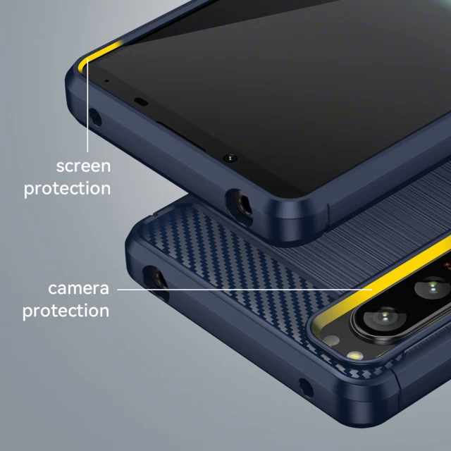 Чохол HRT Carbon Case для Sony Xperia 5 IV Black (9145576267400)