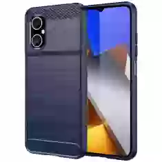 Чохол HRT Carbon Case для Xiaomi Redmi Note 11E | 10 5G | 10 Prime Plus 5G | Poco M4 5G Blue (9145576267479)