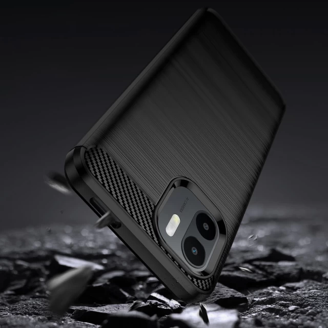 Чехол HRT Carbon Case для Xiaomi Redmi A1 Black (9145576268452)